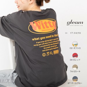 20/-天竺 後ろ楕円刺繍 ロゴプリント ビッグTシャツ　【2025 春夏新作】