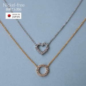 Gold Chain Necklace Jewelry Rhinestone Made in Japan