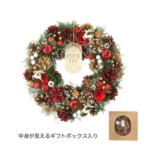 【予約販売】CMナチュラルリース　ナチュラルレッドクリスマス