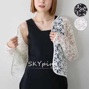 【2025SS新作入荷】コードフラワー刺繍シアーカーディガン　ジャケット　 skypink東京