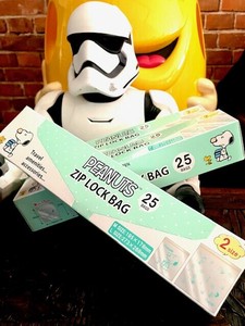 【ジッパーバッグ】 SNOOPY ジップバッグ 25枚入り  保存袋 小分け袋 キッチン雑貨