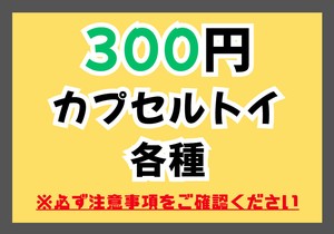 （送料において必ず注意事項をご確認下さい）300円ガチャガチャ（ガシャポン）商品各種