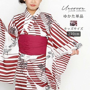 Kids' Yukata/Jinbei Red single item Retro