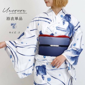 和服/浴衣 女士 单品 棉 白色