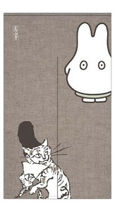 miffy×鳥獣戯画　カーテン