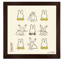 miffy×鳥獣戯画　額装