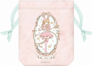 Pouch Pink Drawstring Bag Sakura