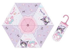 Pre-order Umbrella Foldable Umbrella My Melody Sanrio Characters KUROMI