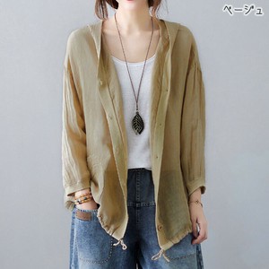 【現品50％オフ】EH1732s-be-M フーディサマーシャツ カラーシャツ 薄手 夏