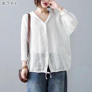【現品50％オフ】EH1732s-w-M フーディサマーシャツ カラーシャツ 薄手 夏
