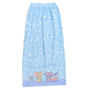 【ラップタオル】トムとジェリー 100cm丈巻き巻きタオル あわあわブルー