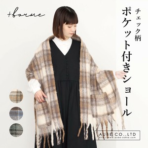 Stole Check Pattern Pocket
