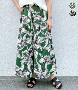 2025年新商品 长裤 花卉图案 宽版裤