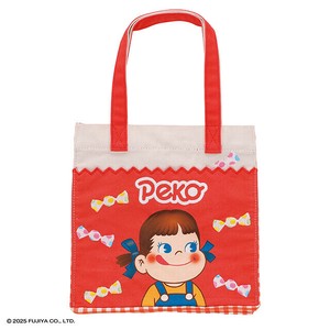 Peko&Poko ペコちゃん ペコとミルキー スクエアバッグ　トートバッグ　手提げバッグ