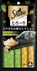 [マースジャパンリミテッド]シーバとろ~りメルティとりささみ味セレクション12g×4本