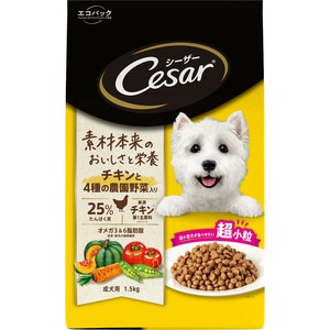 [マースジャパンリミテッド]シーザードライ成犬用チキンと4種の農園野菜入り超小粒1.5kg