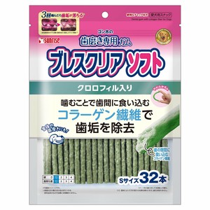 [マルカン]ゴン太の歯磨き専用ガムブレスクリアソフトクロロフィル入りS32本