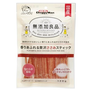 [ドギーマンハヤシ食品営業部]ドギーマン無添加良品香りあふれる贅沢ささみスティック120g