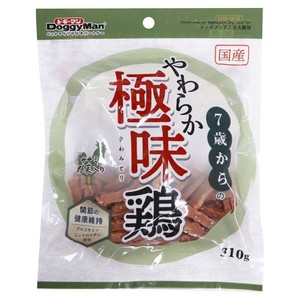 [ドギーマンハヤシ食品営業部]ドギーマン7歳からのやわらか極味鶏ササミ野菜入り310g