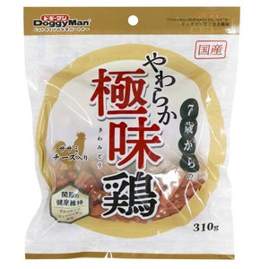 [ドギーマンハヤシ食品営業部]ドギーマン7歳からのやわらか極味鶏ササミチーズ入り310g