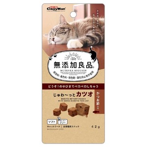 [ドギーマンハヤシ食品営業部]キャティーマン無添加良品じゅわ~っとカツオかつお節入り42g
