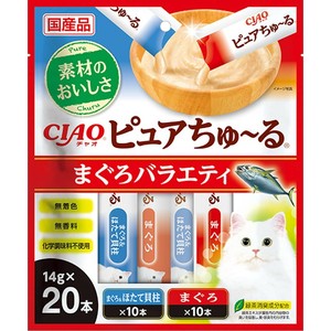 [いなばペットフード]チャオピュアちゅーるまぐろV14g×20P