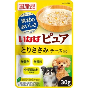 [いなばペットフード]ピュアパウチとりささみチーズ30g