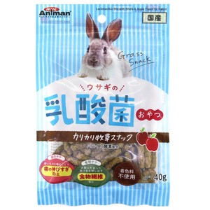 [ドギーマン]ミニアニマンウサギの乳酸菌おやつカリカリ牧草スナック40g