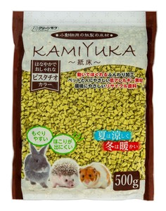 [シーズイシハラ]クリーンモフ小動物用床材KAMIYUKA~紙床~ピスタチオカラー500g