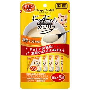 [アース･ペットEBC]アース･ペットにゃんにゃんカロリーチキン風味5袋パック25g×5袋