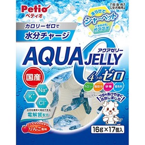 [ペティオ]ペティオアクアゼリー4つのゼロりんご風味16g×17個入