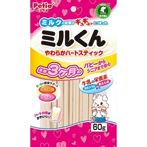 [ペティオ]ペティオミルくんやわらかハートスティック60g