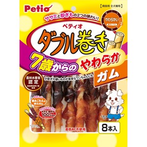[ペティオ]ペティオ7歳からのやわらかダブル巻きガム8本入