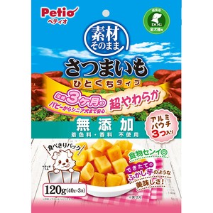 [ペティオ]ペティオ素材そのままさつまいもひとくちタイプ超やわらか120g