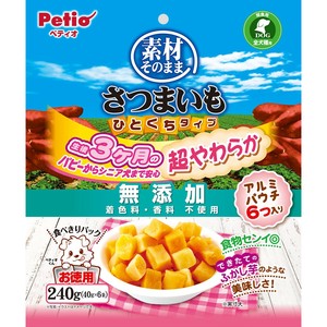 [ペティオ]ペティオ素材そのままさつまいもひとくちタイプ超やわらか240g
