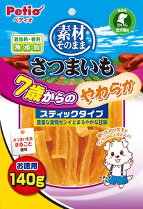 [ペティオ]ペティオ素材そのままさつまいも7歳からのやわらかスティックタイプ140g