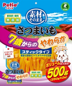 [ペティオ]ペティオ素材そのままさつまいも7歳からのやわらかスティックタイプ500g