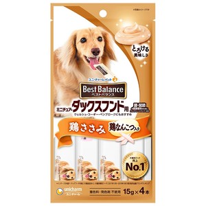 [ユニ･チャーム]ベストバランスおやつミニチュア･ダックスフンド用鶏ささみ15g×4本