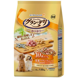[ユニ･チャーム]10歳以上用栄養バランスセレクトビーフ･緑黄色野菜･ささみ･小魚入り1.55kg