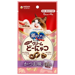 [ユニ･チャーム]銀のスプーンおやつお魚味クリームどーにゃつかつお味24g