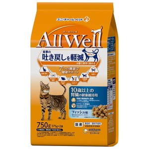 [ユニ･チャーム]AllWell10歳腎臓健康維持用フィッシュ味挽き小魚とささみフリーズドライパウダー入り750g