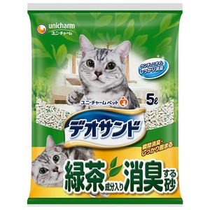 [ユニ･チャーム]デオサンド緑茶成分入り消臭する砂5L
