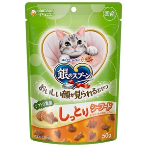 [ユニ･チャーム]銀のスプーンおいしい顔が見られるおやつしっとりシーフード50g