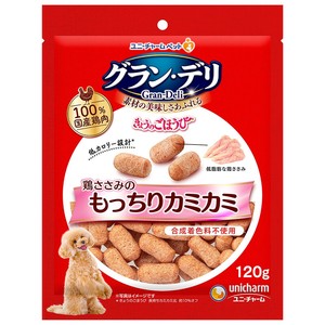 [ユニ･チャーム]グラン･デリきょうのごほうび鶏ささみのもっちりカミカミ120g