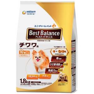 [ユニ･チャーム]ベストバランスカリカリ仕立てチワワ用10歳以上用1.8kg
