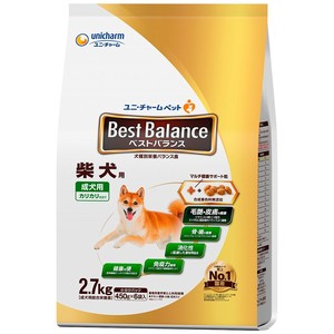 [ユニ･チャーム]ベストバランスカリカリ仕立て柴犬用2.7kg