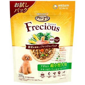 [ユニ･チャーム]グラン･デリFreciousアダルト成犬用超小型犬用チキン&ビーフ入り200g