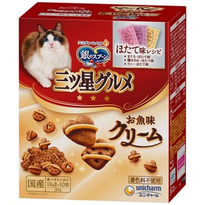[ユニ･チャーム]銀のスプーン三ツ星グルメお魚味クリームほたて味レシピ3種のアソート180g