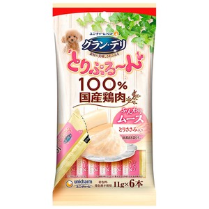 [ユニ･チャーム]グラン･デリとりぷるーんムースとりささみ11g×6本