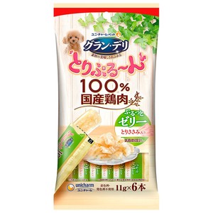 [ユニ･チャーム]グラン･デリとりぷるーんゼリーとりささみ11g×6本